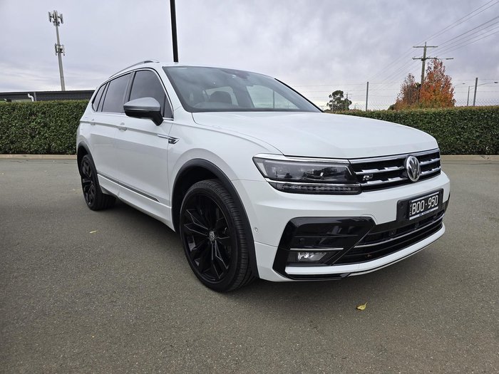 2021 Volkswagen Tiguan 162TSI R-Line Allspace 5N MY22 Four Wheel Drive Pure White