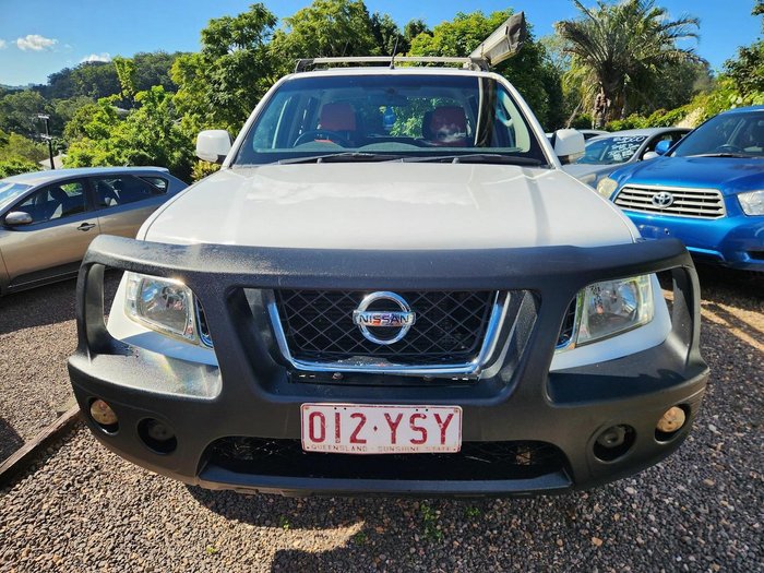 2014 Nissan Navara ST D40 Series 6 4X4 Dual Range WHITE