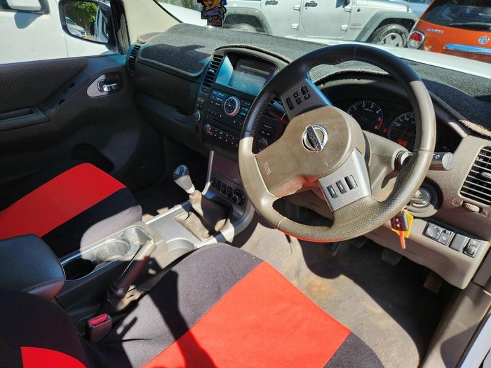 2014 Nissan Navara ST D40 Series 6 4X4 Dual Range WHITE