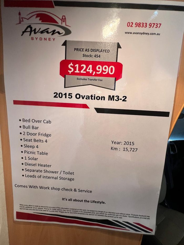 2015 Avan Ovation