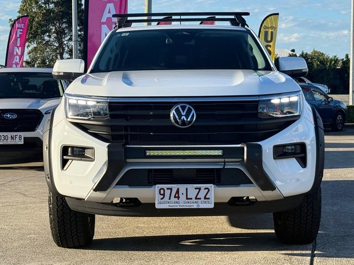 2023 Volkswagen Amarok TDI500 Life NF MY23 4X4 Dual Range Clear White