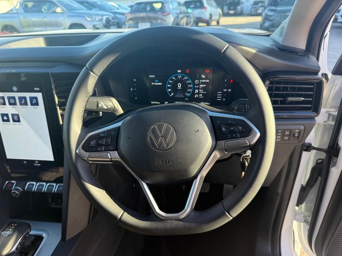 2023 Volkswagen Amarok TDI500 Life NF MY23 4X4 Dual Range Clear White