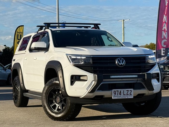 2023 Volkswagen Amarok TDI500 Life NF MY23 4X4 Dual Range Clear White