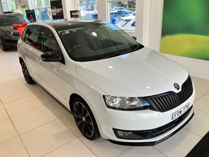 2016 SKODA Rapid Monte Carlo NH MY16 Moon White
