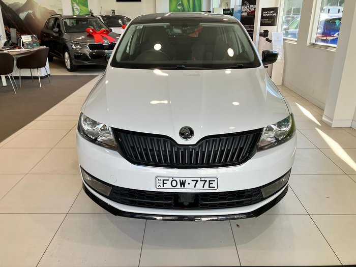 2016 SKODA Rapid Monte Carlo NH MY16 Moon White