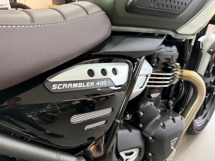 2024 Triumph Scrambler 400 X Scrambler Green