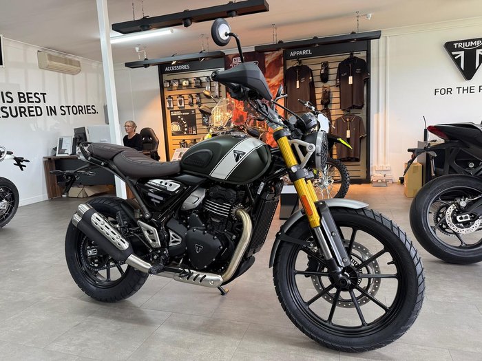 2024 Triumph Scrambler 400 X Scrambler Green
