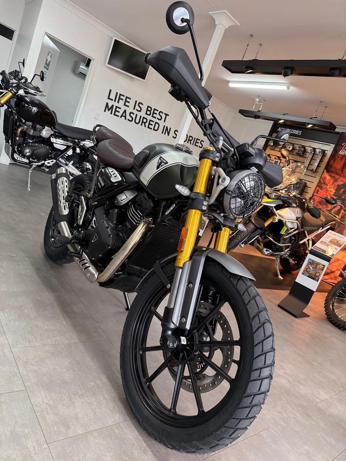 2024 Triumph Scrambler 400 X Scrambler Green