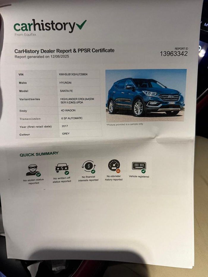 2017 Hyundai Santa Fe Highlander DM3 Series II MY17 4X4 On Demand Grey