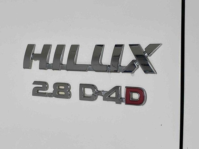 2018 Toyota Hilux SR GUN126R 4X4 Dual Range Glacier White