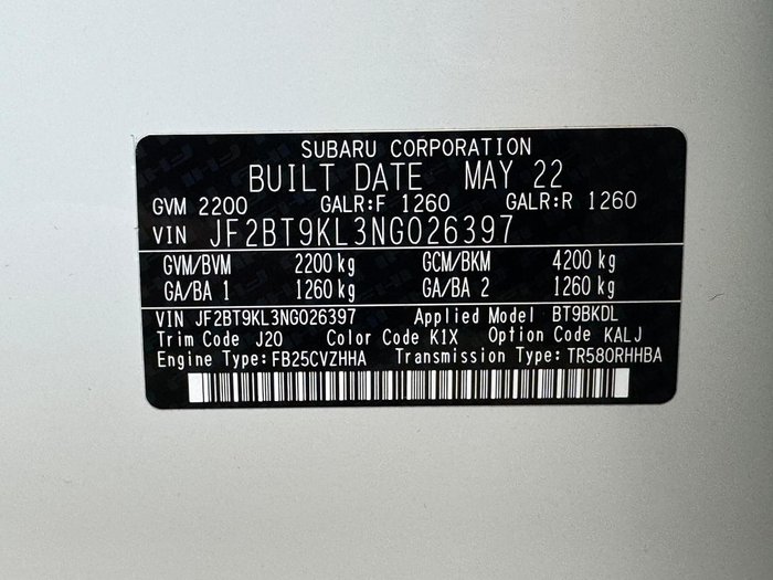 2022 Subaru Outback AWD