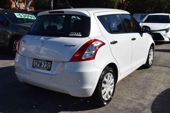 2013 Suzuki Swift GA FZ Snow White Pearl