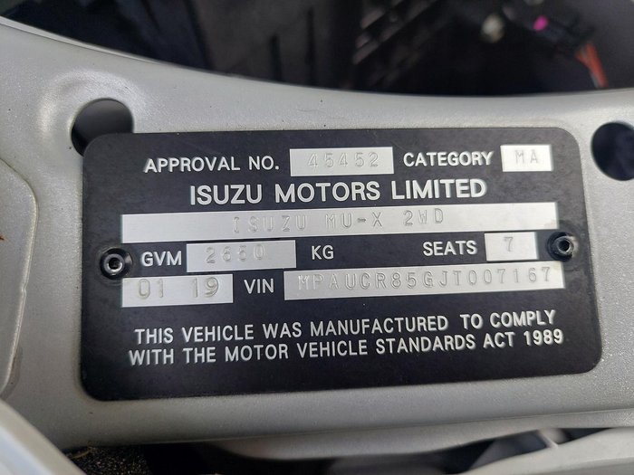 2018 Isuzu MU-X LS-U