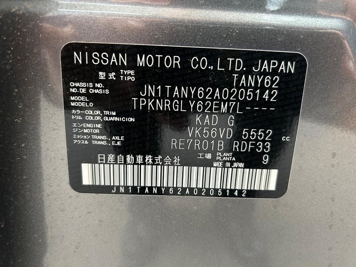 2024 Nissan Patrol Ti-L Y62 MY24 4X4 Dual Range Gun Metallic