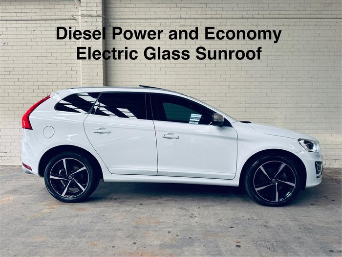 2015 Volvo XC60 D5 R-Design MY16 AWD Crystal White