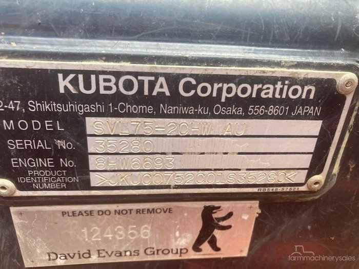 2018 Kubota Svl75-2