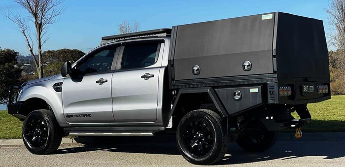 2022 Ford Ranger Wildtrak PX MkIII MY21.75 4X4 Dual Range Meteor Grey
