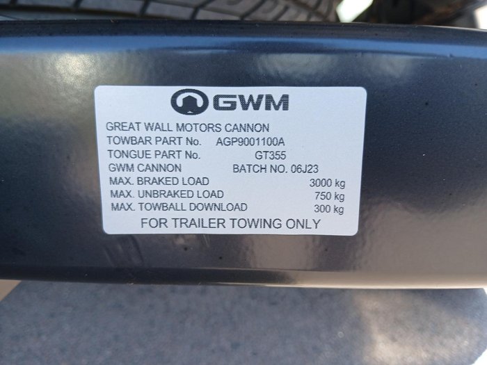 2023 GWM Ute Cannon CC NPW 4X4 Pearl White