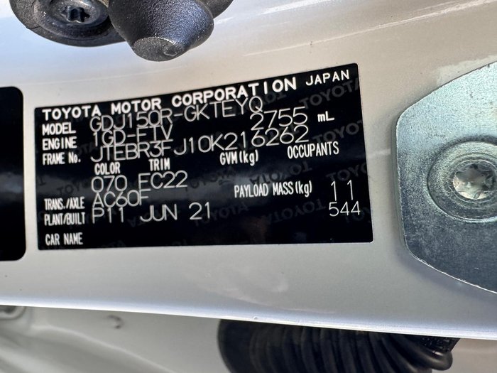 2021 Toyota Landcruiser Prado GXL