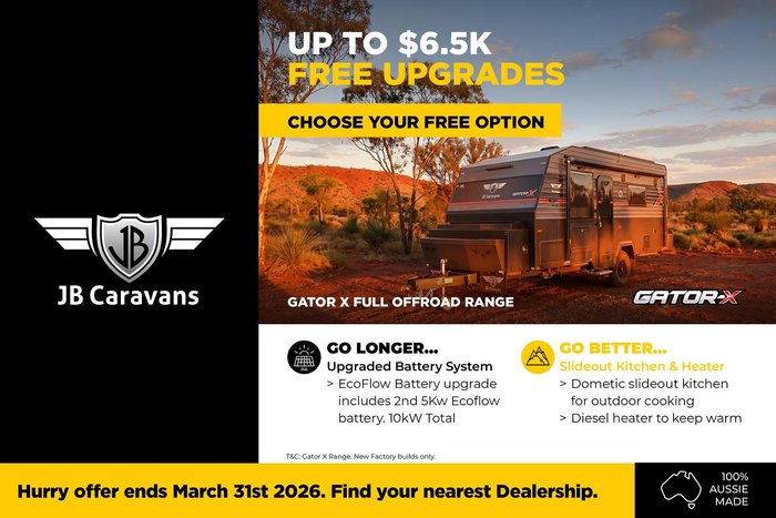 2025 JB Caravans 18' Gator X Triple Bunk