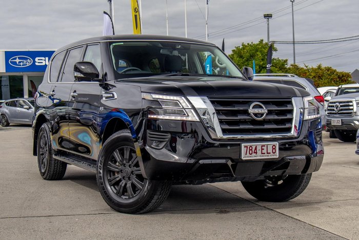 2022 Nissan Patrol Ti Y62 MY22 4X4 Dual Range Black Obsidian