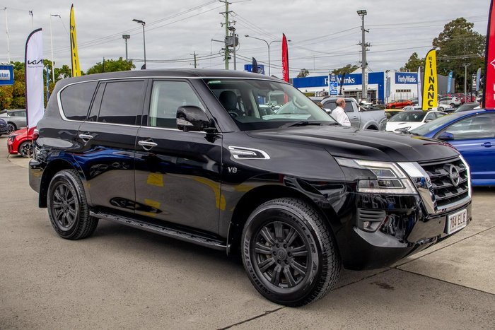2022 Nissan Patrol Ti Y62 MY22 4X4 Dual Range Black Obsidian