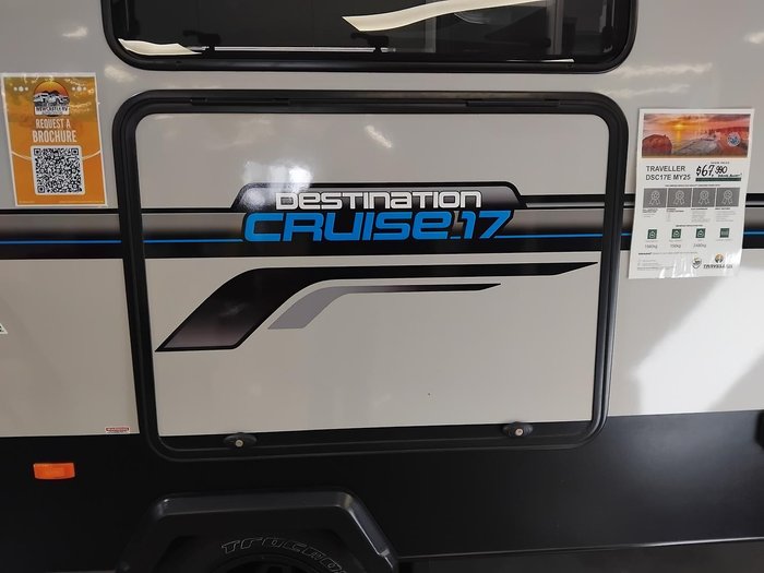 2025 Traveller Destination Cruise 17Ft Couples Full Composite Full Ensuite