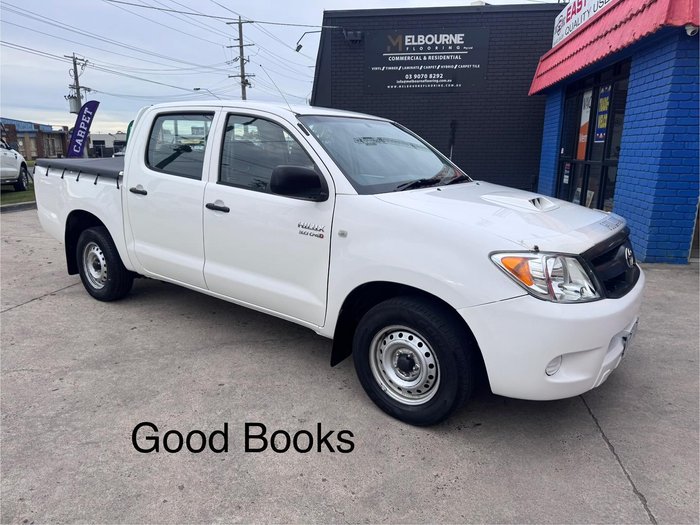 2007 Toyota Hilux SR KUN16R MY08 4x2 Glacier White