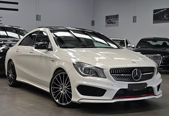 2015 Mercedes-Benz CLA-Class CLA250 Sport C117 Four Wheel Drive Cirrus White