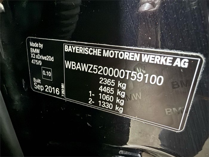 2016 BMW X3 xDrive20d