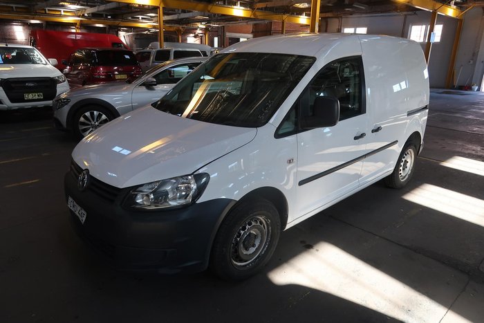 2012 Volkswagen Caddy TDI250 2KN MY12 Candy White