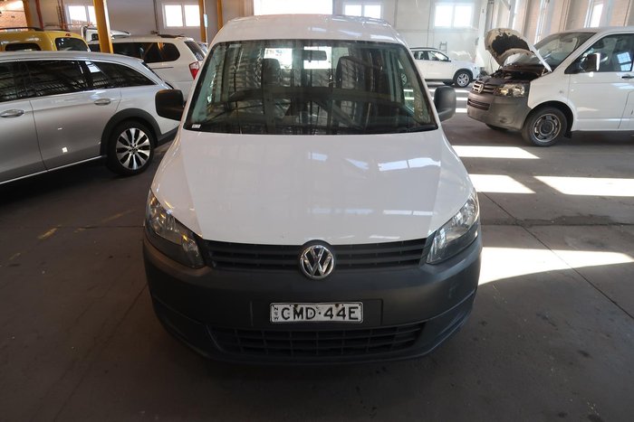 2012 Volkswagen Caddy TDI250 2KN MY12 Candy White