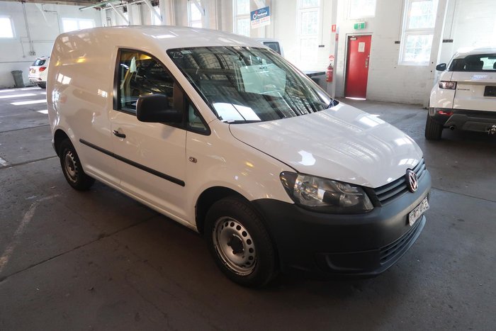 2012 Volkswagen Caddy TDI250 2KN MY12 Candy White