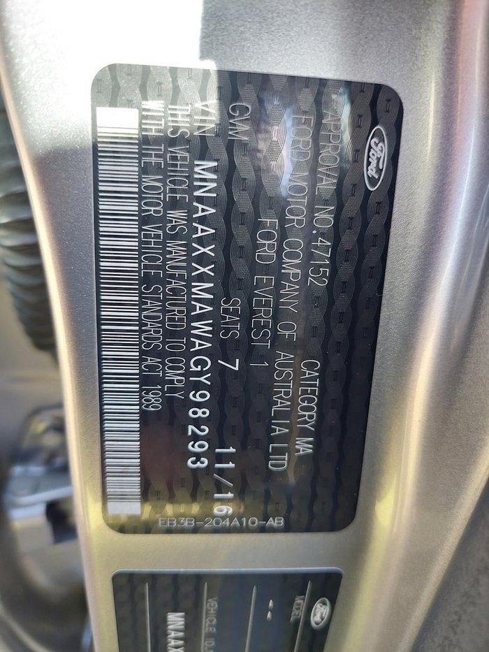 2016 Ford Everest Trend