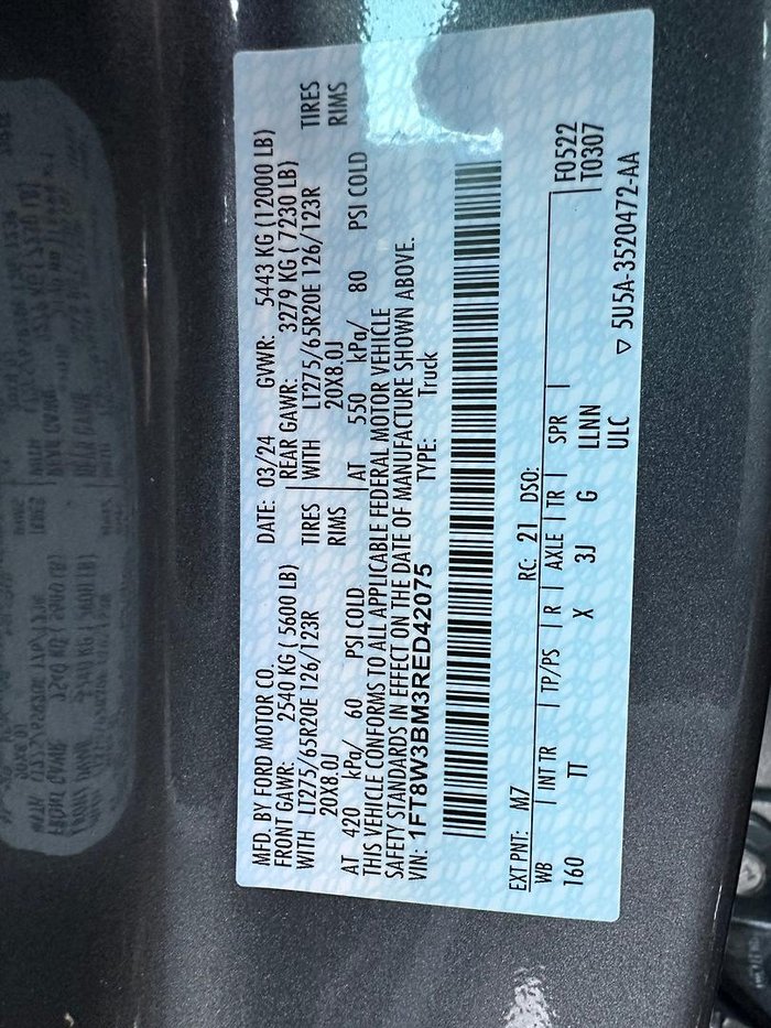 2024 Ford F350 Limited (No Series) Grey