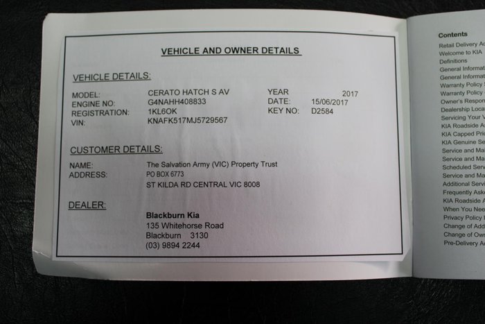 2017 Kia Cerato S YD MY18 Silky Silver