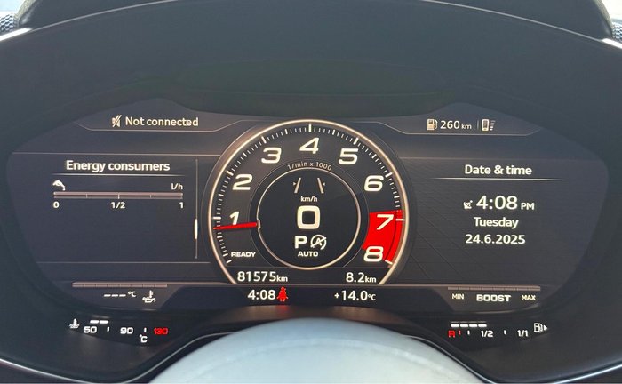 2019 Audi TTS FV MY20 Four Wheel Drive Ibis White