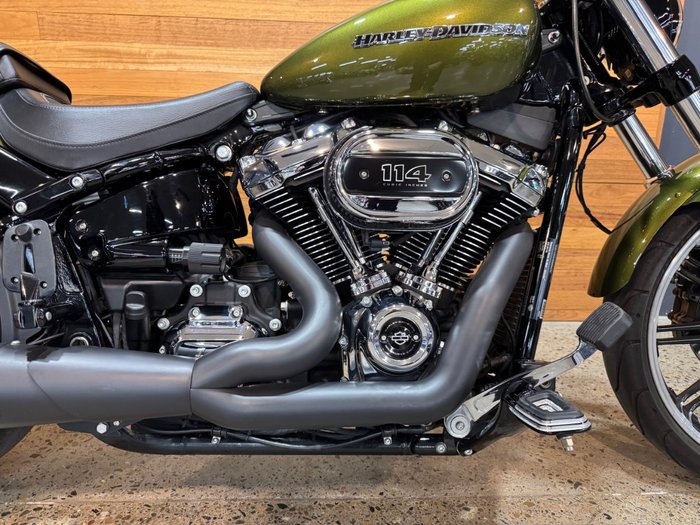 2022 Harley-davidson FXBRS BREAKOUT (114) MINERAL GREEN DENIM