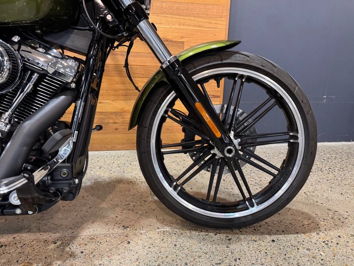2022 Harley-davidson FXBRS BREAKOUT (114) MINERAL GREEN DENIM