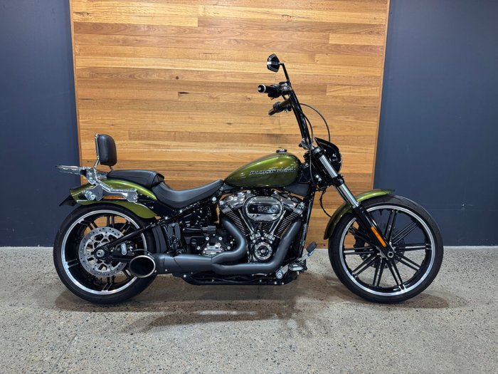 2022 Harley-davidson FXBRS BREAKOUT (114) MINERAL GREEN DENIM