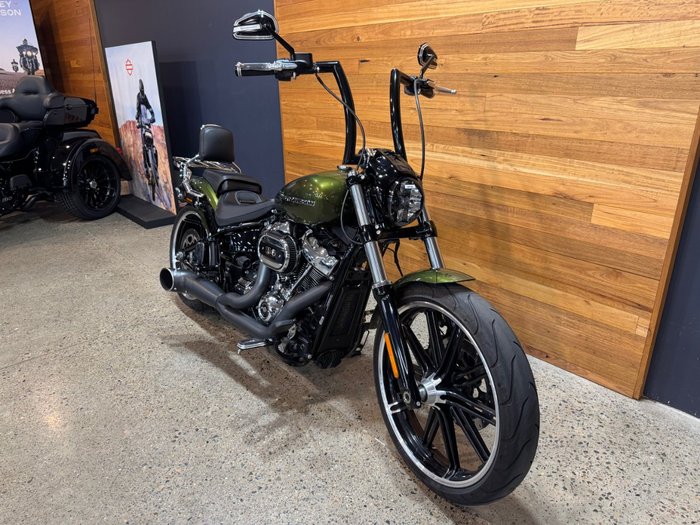 2022 Harley-davidson FXBRS BREAKOUT (114) MINERAL GREEN DENIM