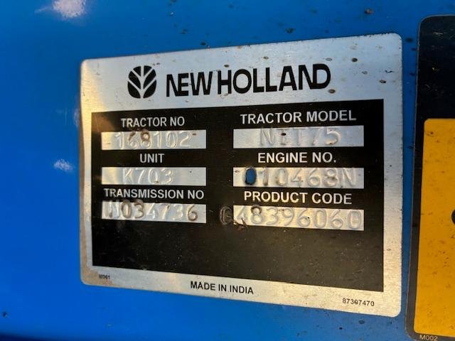 2000 New Holland Tt75 Blue