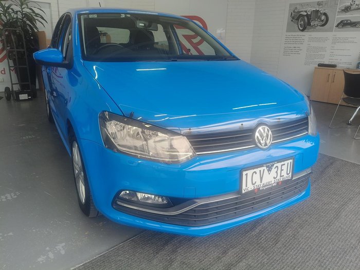 2014 Volkswagen Polo 81TSI Comfortline 6R MY15 Cornflower Blue