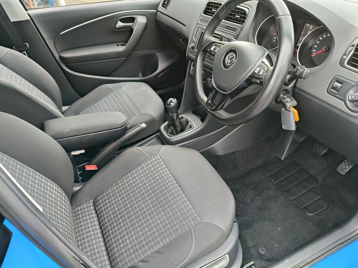 2014 Volkswagen Polo 81TSI Comfortline 6R MY15 Cornflower Blue