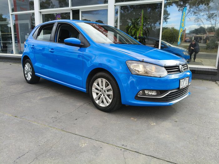 2014 Volkswagen Polo 81TSI Comfortline 6R MY15 Cornflower Blue