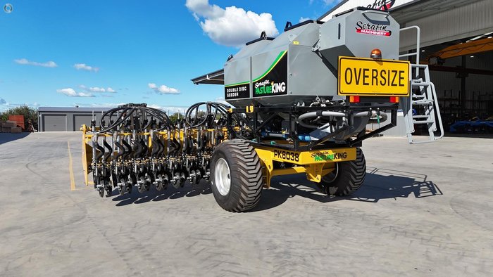 SERAFIN PASTURE KING 6M DOUBLE DISC SEEDER NEW