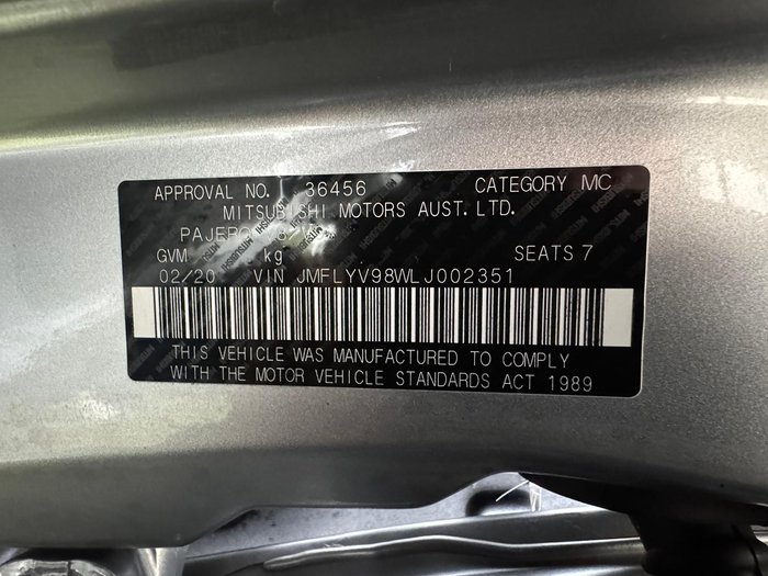 2020 Mitsubishi Pajero GLX