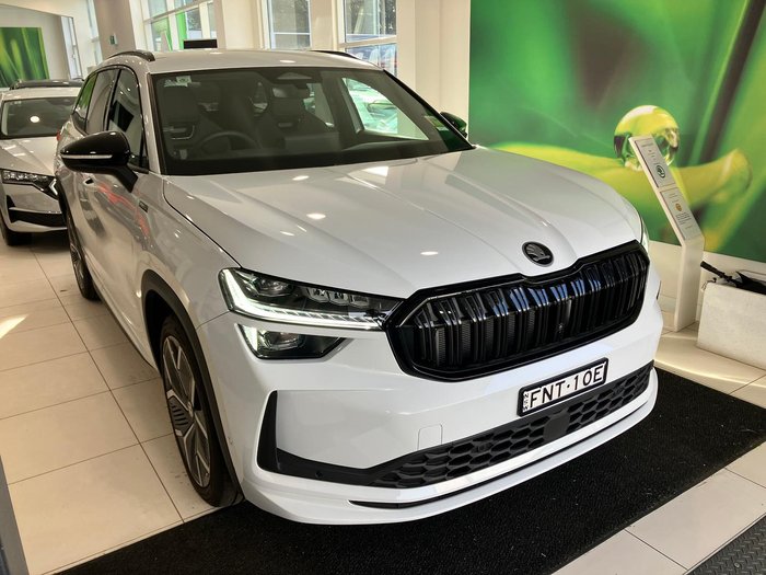 2025 SKODA Kodiaq 140TSI Sportline PS MY25 4X4 Moon White