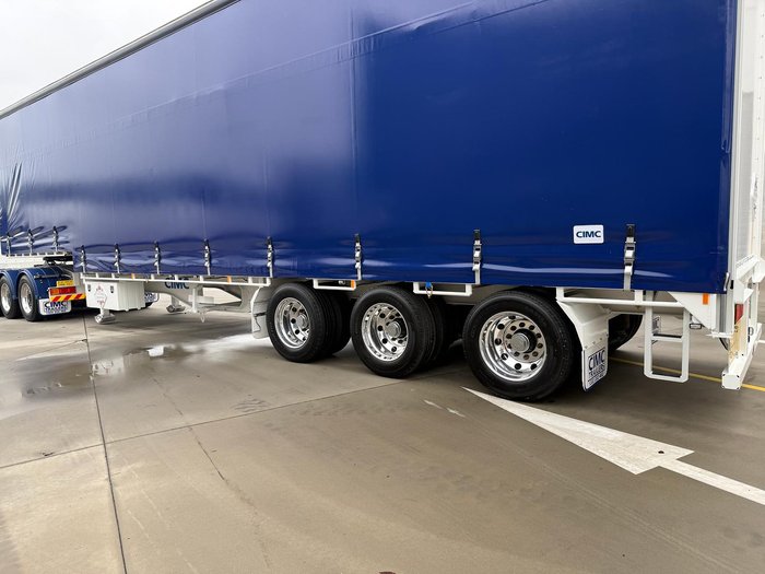 2025 CIMC 34 Pallet Drop Deck Mezz Curtainsider B Double