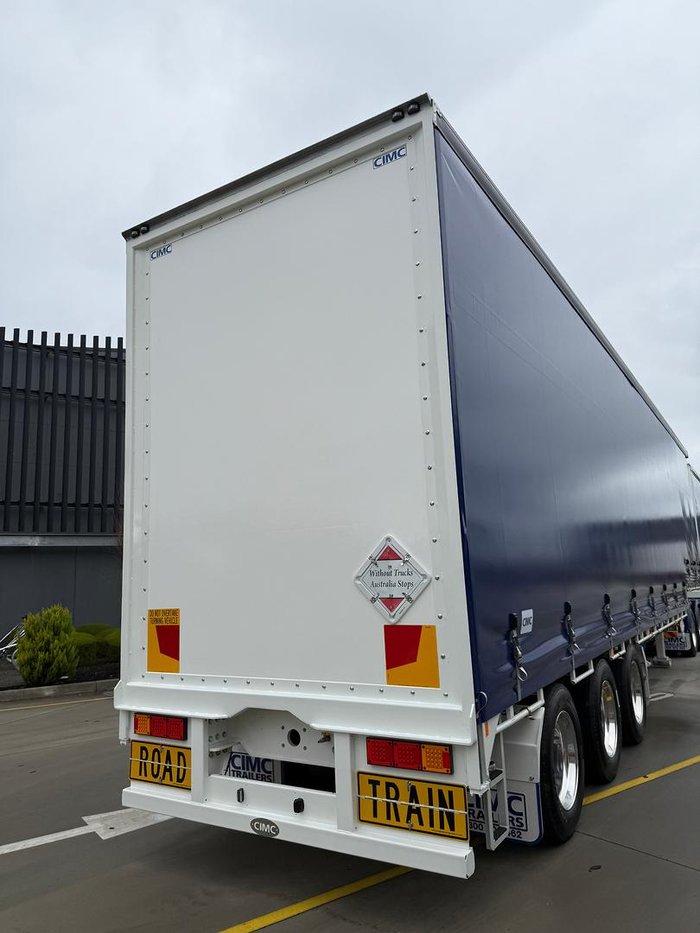 2025 CIMC 34 Pallet Drop Deck Mezz Curtainsider B Double